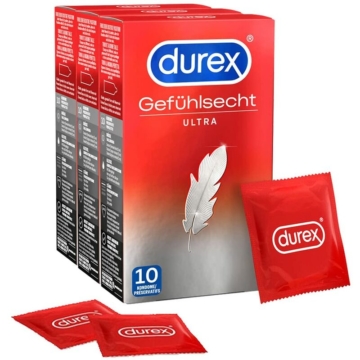 Gefühlsecht Ultra Kondome extra dünn für intensiveres Empfinden 30 Stück - Durex