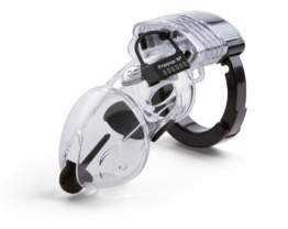 Peniskäfig „Pubic Enemy No 2“, kompatibel mit Reizstromgerät