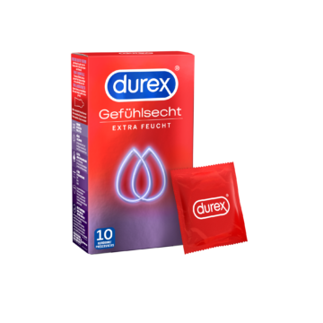 Durex Gefühlsecht Extra Feucht  10 Kondome