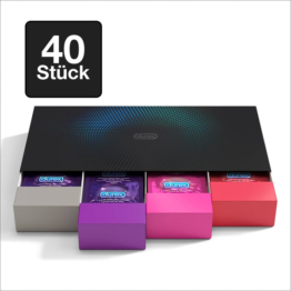 Durex Fun Explosion  40 Kondome in praktischer Aufbewahrungsbox