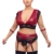 Bralette plus Straps-String ouvert im edlen Mattlook mit Spitze