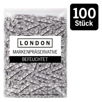 Kondome „LONDON feucht“ mit Beschichtung auf Silikonbasis