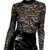 Minikleid aus Spitze und Lack