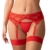Strapsgürtel „Aliosa“ aus roter Floral-Spitze