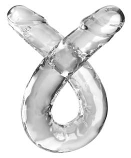 Doppeldildo transparent