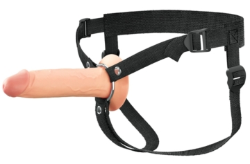 Penishülle „Hollow Silicone Strap-on“ mit Umschnallgurt