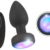 Analvibrator „RC Flashing Butt Plug“ mit flackerndem LED-Licht