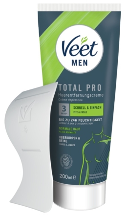 Enthaarungscreme „Men TOTAL PRO“ für seinen Oberkörper & Beine