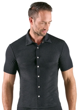 Hemd im schillernden Lurex-Look