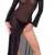 Kleid in Glitzer-Transparenz