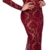 Kleid „Kink Royal“ mit Samtflockprint-Ornamenten