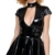 Lack-Minikleid mit großem Dekolleté-Cut-out