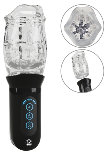 Masturbator mit rotierendem Super Soft Sleeve-Cup