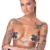Nippelsticker „Cross“ mit schillernden Schmucksteinchen
