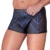 Pants im stylischen Material-Mix