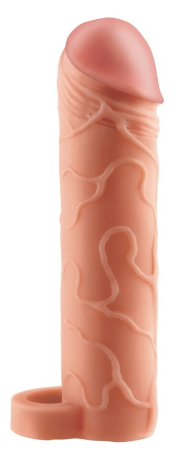 Penishülle mit Hodenring „Perfect 1" Extension with Ball Strap“, verlängert um 2,5 cm