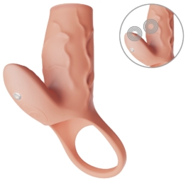 Penismanschette „RealSleeve Clit“ mit 2 Motoren