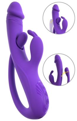Rabbitvibrator mit G-Punkt/Anal-Stimulator