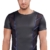 Shirt im stylischen Material-Mix