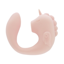 Vibrator „C-Horse Coral Throb“ mit Klitoris-Stimulator