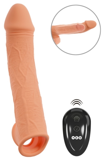 Vibro-Penishülle mit Fernbedienung
